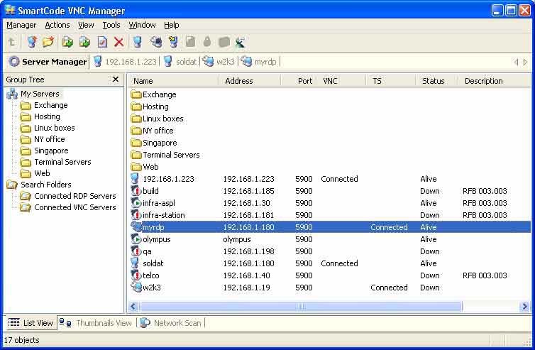 SmartCode VNC Manager (Enterprise Edition) Screenshot